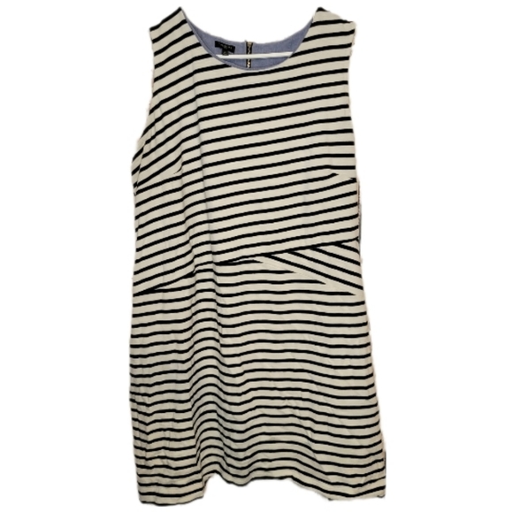 Talbots Cotton Striped Dress - Picture 1 of 11